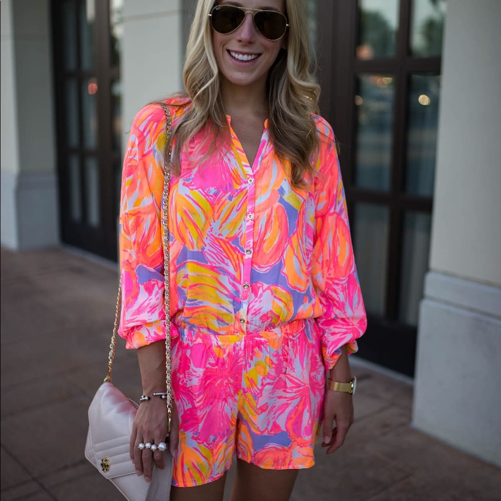 EUC Elsa Romper Lilly Pulitzer
